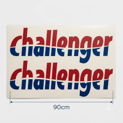 Challenger logo stickers 90 cm – set of 2 motorhome decals